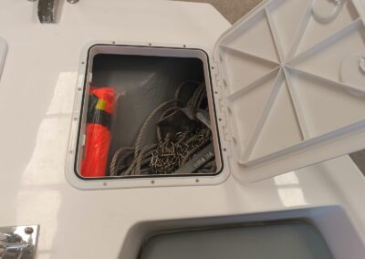 Orcat 4800 bow dry storage hatches