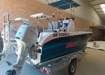 Orcat 4800 stainless steel roll bars and trawling boards